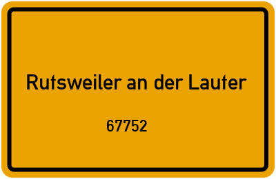 67752 Rutsweiler an der Lauter