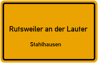 Straßenverzeichnis Rutsweiler an der Lauter Stahlhausen