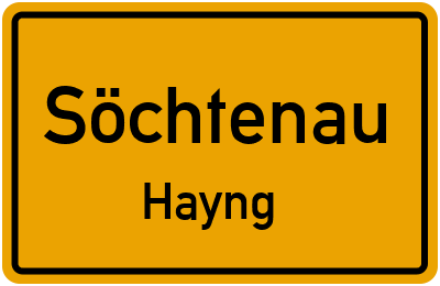 Straßenverzeichnis Söchtenau Hayng