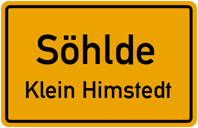 Ortsschild Söhlde Klein Himstedt