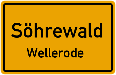 Ortsschild Söhrewald Wellerode
