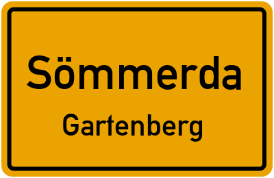Straßenverzeichnis Sömmerda Gartenberg