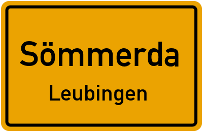 Straßenverzeichnis Sömmerda Leubingen
