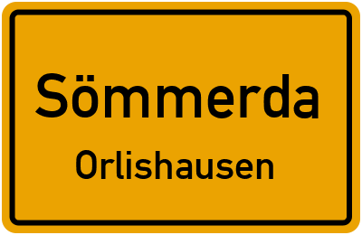 Straßenverzeichnis Sömmerda Orlishausen