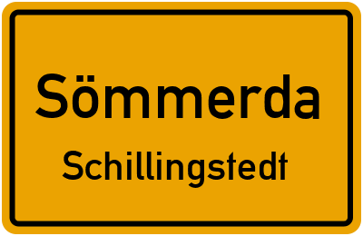 Straßenverzeichnis Sömmerda Schillingstedt