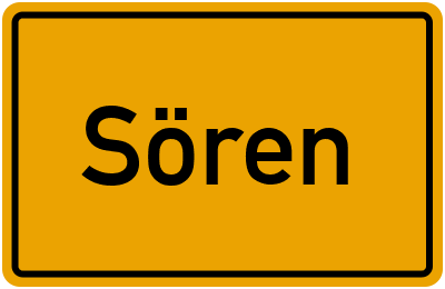 Ortsschild von Gemeinde Sören in Schleswig-Holstein