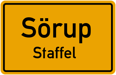 Straßenverzeichnis Sörup Staffel