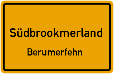 Straßenverzeichnis Südbrookmerland Berumerfehn