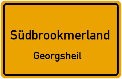 Straßenverzeichnis Südbrookmerland Georgsheil