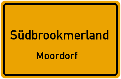 Straßenverzeichnis Südbrookmerland Moordorf