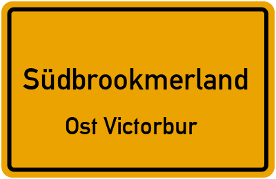 Straßenverzeichnis Südbrookmerland Ost Victorbur
