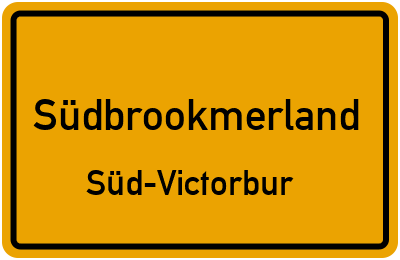 Straßenverzeichnis Südbrookmerland Süd-Victorbur