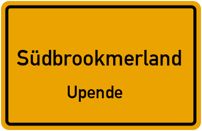 Straßenverzeichnis Südbrookmerland Upende