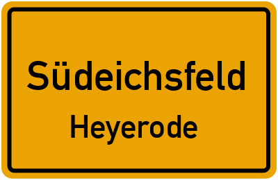 Straßenverzeichnis Südeichsfeld Heyerode