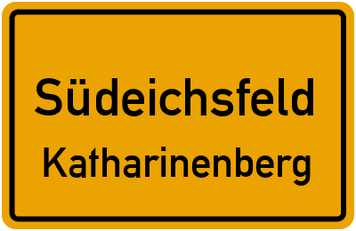 Straßenverzeichnis Südeichsfeld Katharinenberg