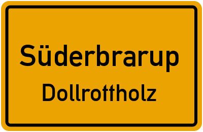 Straßenverzeichnis Süderbrarup Dollrottholz