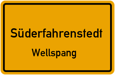 Straßenverzeichnis Süderfahrenstedt Wellspang
