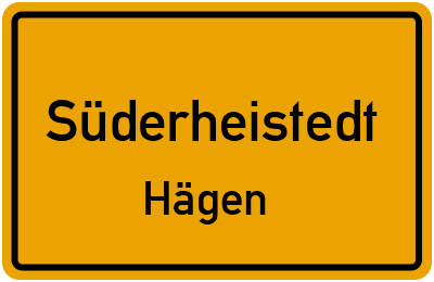 Straßenverzeichnis Süderheistedt Hägen