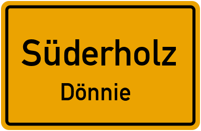 Straßenverzeichnis Süderholz Dönnie