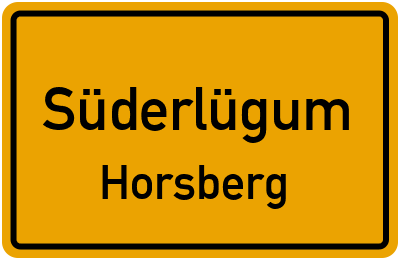 Straßenverzeichnis Süderlügum Horsberg