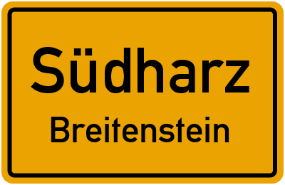 Straßenverzeichnis Südharz Breitenstein