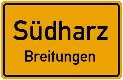 Straßenverzeichnis Südharz Breitungen