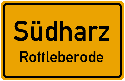 Straßenverzeichnis Südharz Rottleberode
