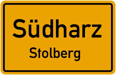 Straßenverzeichnis Südharz Stolberg