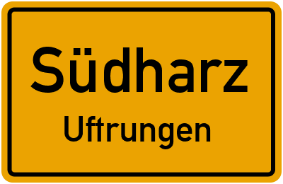 Straßenverzeichnis Südharz Uftrungen