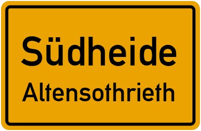 Straßenverzeichnis Südheide Altensothrieth