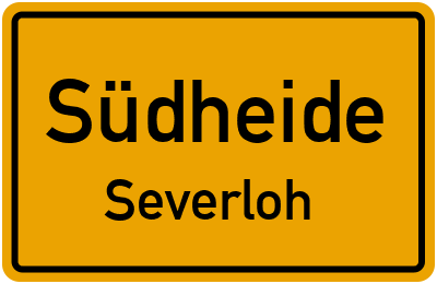 Straßenverzeichnis Südheide Severloh