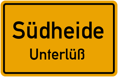 Straßenverzeichnis Südheide Unterlüß