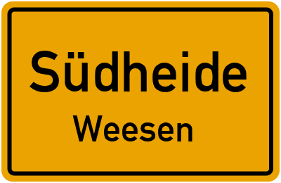 Straßenverzeichnis Südheide Weesen