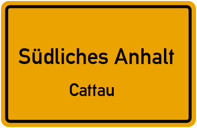 Straßenverzeichnis Südliches Anhalt Cattau