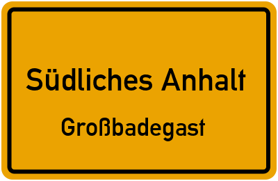 Straßenverzeichnis Südliches Anhalt Großbadegast