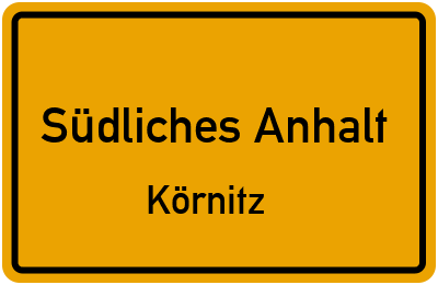 Straßenverzeichnis Südliches Anhalt Körnitz