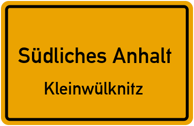 Straßenverzeichnis Südliches Anhalt Kleinwülknitz