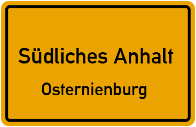 Straßenverzeichnis Südliches Anhalt Osternienburg