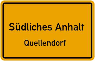 Straßenverzeichnis Südliches Anhalt Quellendorf