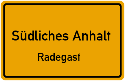 Straßenverzeichnis Südliches Anhalt Radegast