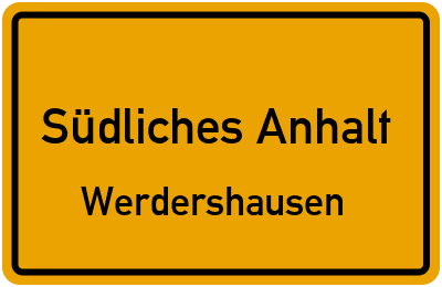 Straßenverzeichnis Südliches Anhalt Werdershausen