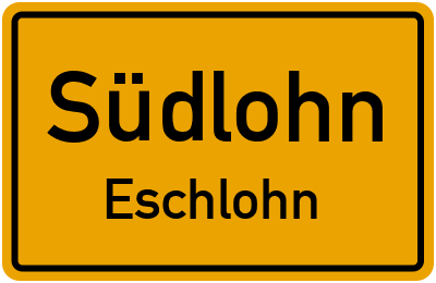 Straßenverzeichnis Südlohn Eschlohn