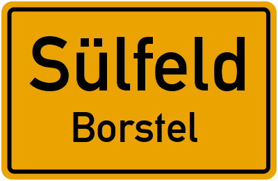 Straßenverzeichnis Sülfeld Borstel
