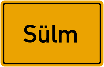 Ortsschild von Gemeinde Sülm in Rheinland-Pfalz