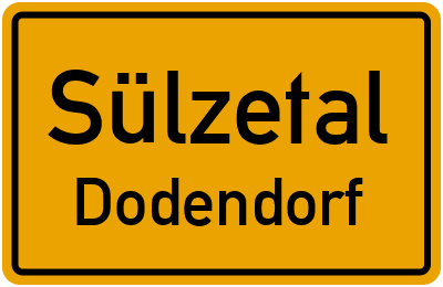 Ortsschild Sülzetal Dodendorf