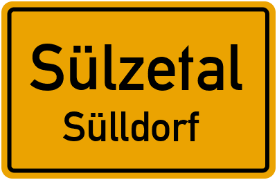 Ortsschild Sülzetal Sülldorf