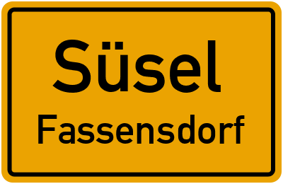 Straßenverzeichnis Süsel Fassensdorf