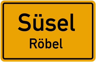 Straßenverzeichnis Süsel Röbel