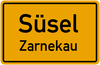 Straßenverzeichnis Süsel Zarnekau