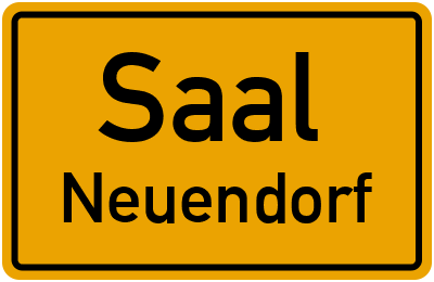 Ortsschild Saal Neuendorf